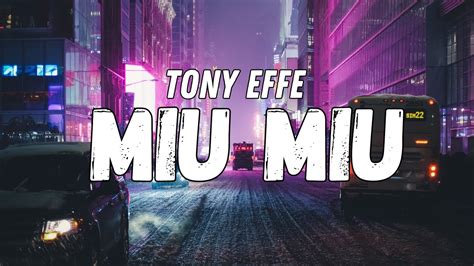 Tony Effe – MIU MIU Samples 